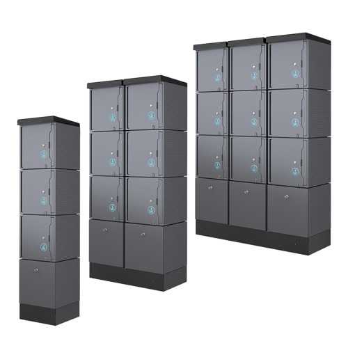 CUBE 400 charging compartments