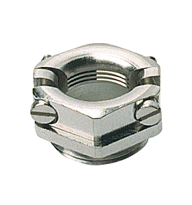 Push screw with strain relief