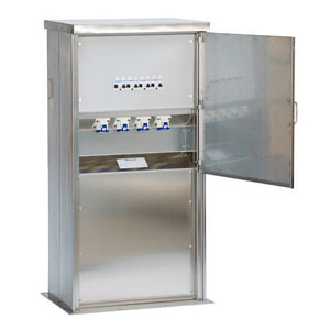 Power columns for leisure installations