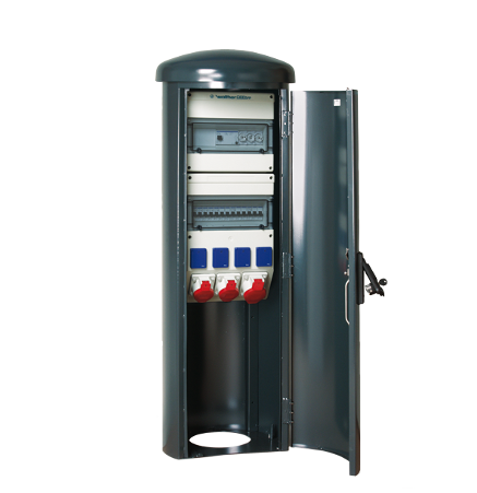 Energy bollards for industry and marketplaces