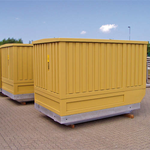 Mobile grid stations with sled bases